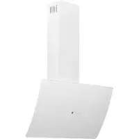 vidaXL Wandafzuigkap 60 cm staal en gehard glas wit