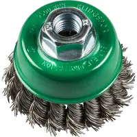 Klingspor BT 600 Z komborstels getordeerd zonder ring aantal rijen 1, 65 mm schroefdraad M 14 0,5 roestvrij staal BT 600 Z 358340 1 stuk(s)