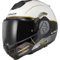 LS2 Helmets LS2 FF906 Advant Iron, opklapbare helm, mat wit/zwart, maat XS (53/54)