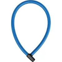 ABUS kabelslot 4408K - 65 cm lange stalen kabel met kunststof omhulsel - fietsslot met -Security Level 2 - blauw