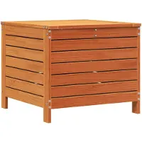 vidaXL Tuinvoetenbank 62x63,5x53,5 cm massief grenenhout wasbruin