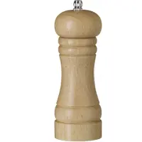 Hendi Licht houten zoutmolen – keramisch maalmechanisme – 165 mm – ergonomisch ontwerp