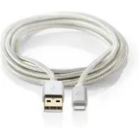Nedis Lightning Kabel | Apple Lightning 8- Pins naar USB-A Male | 1 m | 1 stuks - CCTB39300AL10 CCTB39300AL10