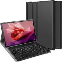 Cazy tablet Hoes met Toetsenbord geschikt voor Lenovo Tab P12 - QWERTZ Bluetooth Keyboard Case - Zwart