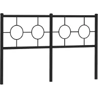 vidaXL Vervangend hoofdbord 160 cm metaal zwart