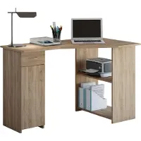 VCM Hoekbureau computer meubel Linzia Lichtbruin