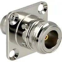 DeLOCK N (v) - SMA (v) inbouw adapter - 50 Ohm