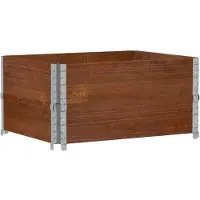 vidaXL Palletopzetranden 2 st 80x60 cm massief grenenhout bruin