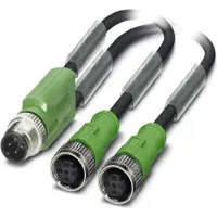 Phoenix Contact 1668975 Sensor/actuator connector, geassembleerd M12 Aantal polen (sensoren): 3 Adapter, Y-vorm 1.50 m 1 stuk(s)