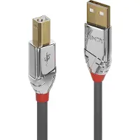 Lindy 36641 USB 2.0 kabel, type A/B, Cromo Line, mannelijk/mannelijk, 1 meter