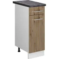 Vicco R-Line Keukenonderkast – 30 cm, WB Antraciet Artisanaal eiken