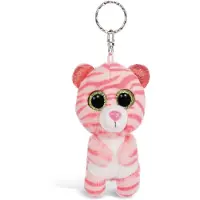 Nici glubschis pluchen sleutelhanger tijger fula, 9cm