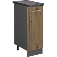 Vicco R-Line Apotheekkast – 30 cm, WB Antraciet Artisanaal eiken