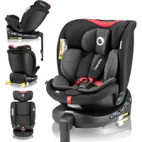 Lionelo Navy i-Size 360° Draaibare Autostoel - ISOFIX - 40-150 cm - RWF & FWF - Achterwaarts tot 105 cm - Verstelbare Rugleuning - Dri-Seat - R129 i-Size