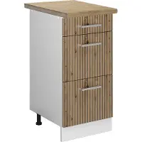 Vicco R-Line Keukenonderkast – 40 cm met laden, WB Eik Artisanaal eiken