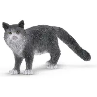 Schleich Farm World Realistisch schattig dierenspeelgoed voor jongens en meisjes Maine Coon kat speelgoedfiguur vanaf 3 jaar