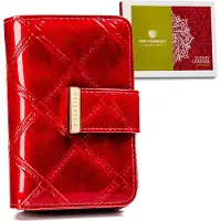 Peterson PTN 54033-PLT - Dames Portemonnee - Echt Leer - Rood - RFID Bescherming