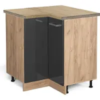Vicco R-Line Hoekkast – 75.6 cm, WB Eik Antraciet Hoogglans
