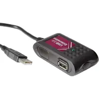 Value USB 2.0 verlenging, 2 voudig, zwart, 5 m