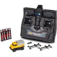 Carson 500504146 MB Unimog U406 Zweiwegefahrzeug 1:87 RC truck Elektro Straatmodel Incl. accu, oplader en batterijen voor de zender
