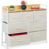 Relaxdays Ladekast + dressoir, Ladekast (100 x 30,5 x 85 cm)