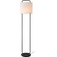Lux.pro Standaarlamp 'Mel_y', 1 x E27, zwart/wit