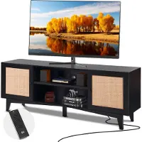 Vevor Rotan TV-standaard voor 75-inch tv's