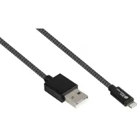 Varia 2510-AL005S USB2.0 Kabel A-Lightning MFI schw. 0,5m