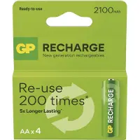 GP Batteries Recharge 210AAHCLV 4-P 2100mAh Oplaadbare batterij AA Nikkel-Metaalhydride (NiMH)