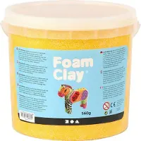 Creativ Company Foam Clay, zelfuithardende klei, geel, 560 gram