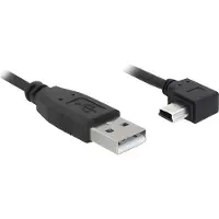 DeLOCK 82680 USB-kabel USB 2.0 USB-A stekker, USB-mini-B stekker 0.50 m Zwart