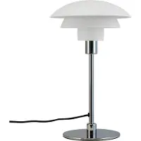 Dyberg Larsen Design tafellamp Morph, wit / opaal, Woon-/ Eetkamer, metaal, Design, tafellamp