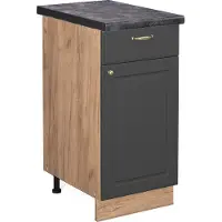 Vicco Fame-Line Keukenonderkast – 40 cm, WB Antraciet Antraciet-goud