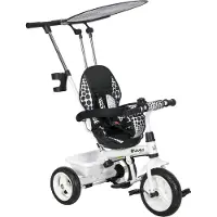 HOMCOM Kinderdriewieler Metaal, Kunststof 105L x 47B x 98H cm Wit