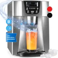 Klarstein Ice Volcano 2G ijsblokjesmachine LED | 12kg per 24h | 2l | 6-10 min - zilver