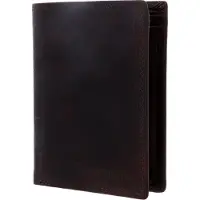 Bruno Banani Leren Portemonnee Lavato Wallet High With Flap Brown Bruine