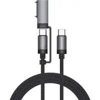 4smarts MagSafe 3 Adapter en USB-C naar USB-C Kabel 100W 2M Zwart