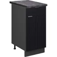 Vicco Fame-Line Keukenonderkast – 40 cm, WB Antraciet Zwart gestreept