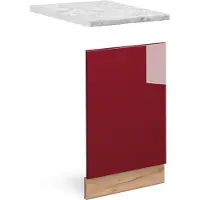 Vicco Fame-Line Frontpaneel – 45 cm, WB Marmer Bordeauxrode hoogglans