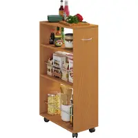 VCM Tusal keukenmodule op wielen beuk decor.