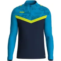 Jako Iconic Trainingstrui 1/4-Zip Donkerblauw Lichtblauw