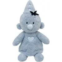 Merkloos - Knuffel - Fluffy pluche 35 cm blauw