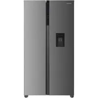 Heinner HSBS-HM529NFXWDE++ Amerikaanse Side-by-Side Koelkast 529 L – Full No Frost – Waterdispenser – LED Touch Display – Dual Inverter – RVS – 5 Jaar Garantie