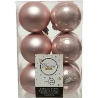Kaemingk Kerstballen set | | Ø 6 cm | 12 stuks (Roze)