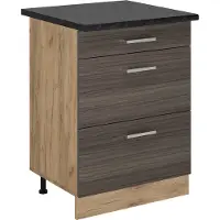 Vicco R-Line Keukenonderkast – 60 cm met laden, WB Antraciet Edel grijs