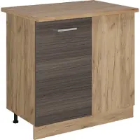 Vicco R-Line Hoekkast – 86 cm, WB Eik Edel grijs