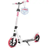 Pyle Kinderstep - 2-Wiel Kinderstep met Verstelbaar T-Bar Stuur - Aluminium Antislip Dek - Draagbare Opvouwbare Step voor Kinderen, Tieners met Draagriem