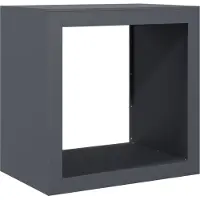 vidaXL Houtopslagrek, antraciet, 60x40x60 cm, staal