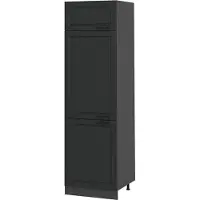 Vicco Koelkast ombouwkast R-Line Antraciet landhuis 60 cm, Model 53314