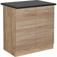 Vicco R-Line Wastafelkast – 80 cm, WB Antraciet Sonoma